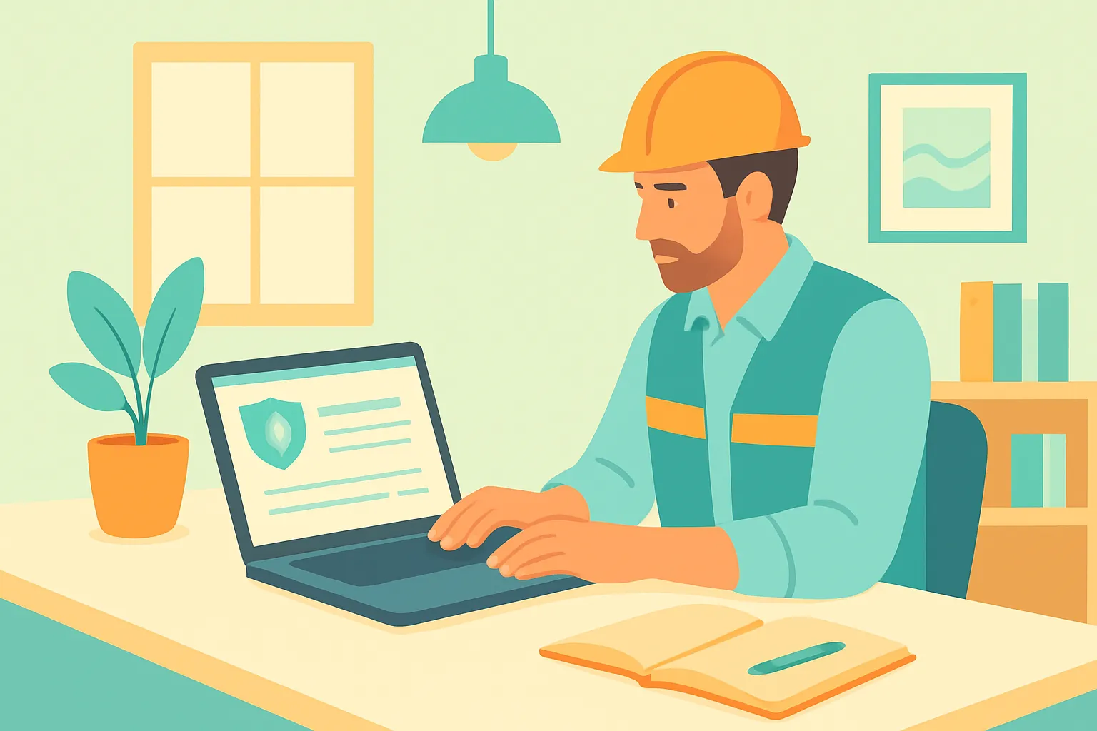Contractor requesting COI online from laptop