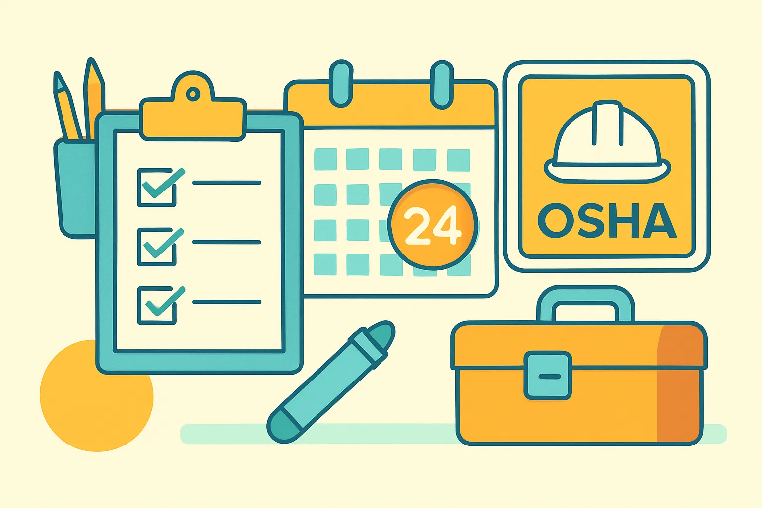 OSHA reporting reminder and safety checklist
